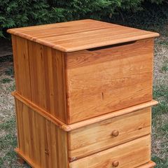 Toy storage, solid wood chest