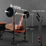 HOMCOM Multi-Function Weight Bench with Rack (Great Condition) Image 9