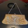 Gold Beaded Clutch Image 3