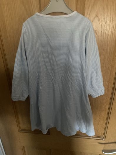 The White Company girls blue reindeer nightdress 2-3 years