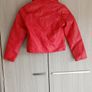Girls Red Leather Jacket Image 2