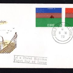 1973 Ireland World Ploughing Championship: Wellington Bridge Commemorative Stamps on illustrated First Day Cover (FDC)