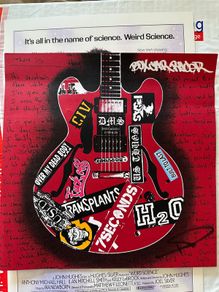 Tom DeLonge of Blink 182 Autograph Box Car Racer Print