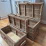 2 Wicker Storage Chests Image 3