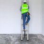 Ladder 15ft 4.59m Telescopic Ladder Non-Slip Folding Ladder 90x48x8cm Image 4