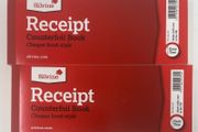 10 Silvine Receipt Counterfoil Book (check book style). 40 receipts per book. Ideal for taxi drivers.