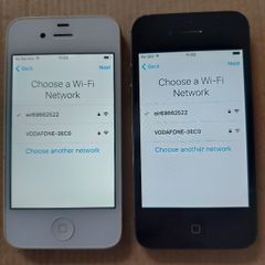 Apple Iphone 4s, Black, 16GB, and Apple Iphone 4s, White, 8GB, Activation Locked, in excellent cosmetic condition