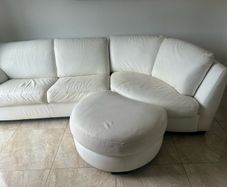 corner sofa with footrest
