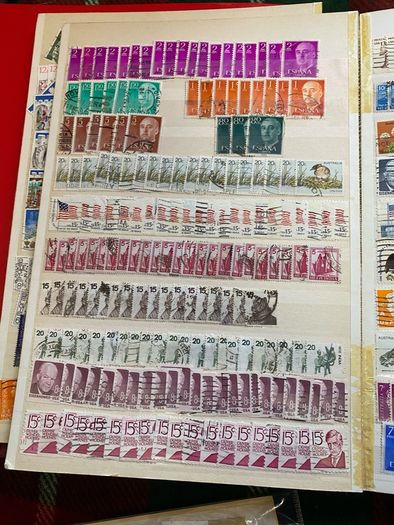 2 vintage stamp books