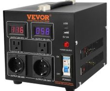 NEW SALE | Voltage Converter Transformer, 500W, Heavy Duty Step Up/Down Transformer, Convert from 110 Volt to 220 Volt and from 220 Volt to 110 Volt, with US Outlet EU Outlet 5V USB Port, CE Certified
