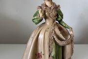 Antonio Borsato, Milan, Italy, figurine, lady with a flower