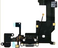 iPhone 5 Replacement Charging Dock Port Connector Flex Cable and Mic Black