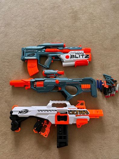 Nerf Blaster Bundle - Elite 2.0 Motoblitz, Eaglepoint RD-8 & Ultra Select