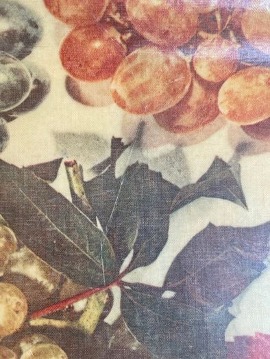 Vintage French Manover Fiberglass Tray, Grape Vine