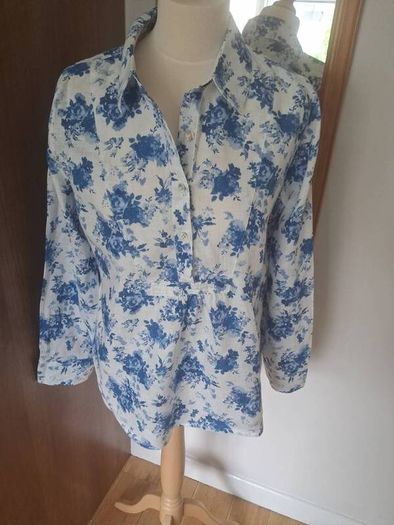 Monsoon 100% Linen Top/Blouse Size 12-14