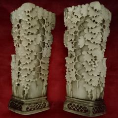 Chinese soapstone vases.