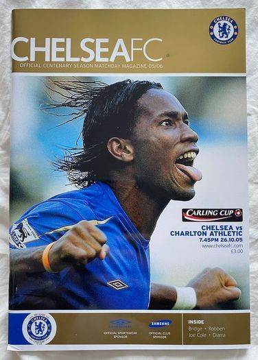 2005 Chelsea v Charlton Athletic - Carling Cup Programme