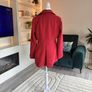 Reduced Ladies Fully Lined Red Coat from Dunnes Stores. Size UK 14 / EU 42 Image 8