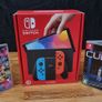 Nintendo Switch OLED Neon and accessories Image 10
