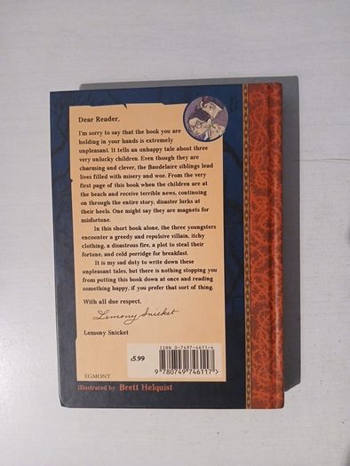 A Series of Unfortunate Events by Lemony Snicket - The Bad Beginning