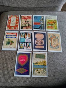 Vintage style cookery postcards x 10 all new and unused in excellent condition with no issues FREE STANDARD POSTAGE INCLUDED