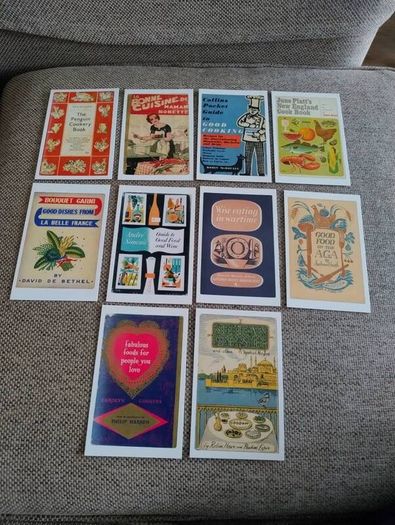Vintage style cookery postcards x 10 all new and unused in excellent condition with no issues FREE STANDARD POSTAGE INCLUDED
