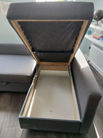 IKEA corner couch. Converts to double bed