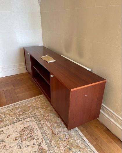 Heavy mahogany sideboard 70s 80s 90s
