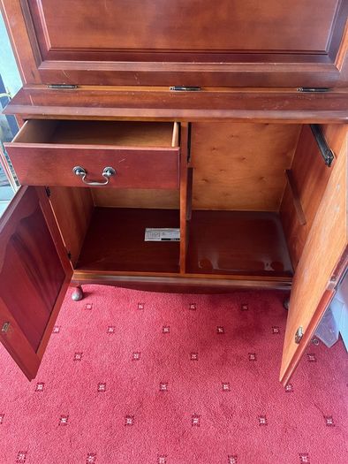 Hand made Higginbotham mahogany display cabinet