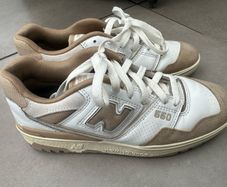 New Balance 550 White Beige Leather Steakers