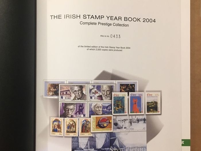 2004 Ireland The Irish Stamp Hardback Year Book with all Commemorative stamps issued in 2004