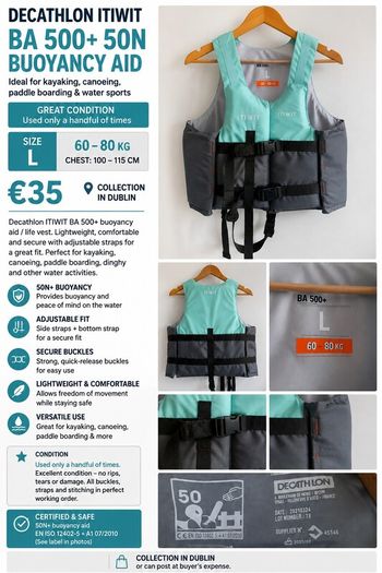 Decathlon Itiwit 50N Buoyancy Aid