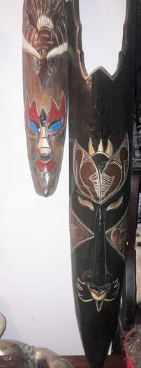 Extensive collection of 35 wall masks