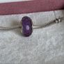 Pandora purple fascinating faceted murano glass charm perfect condition Image 8