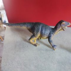 Vintage Green and Yellow T-Rex Tyrannosaurus Rex - Made in China Dinosaur Figure