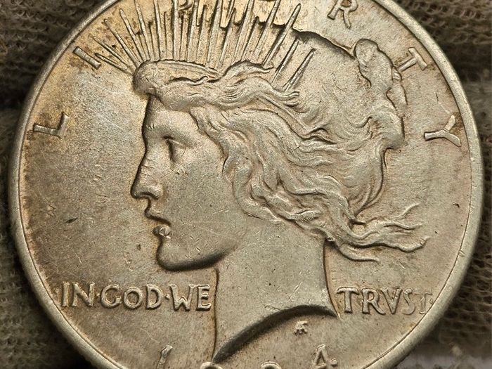 USA United States Silver 1924 Peace Dollar