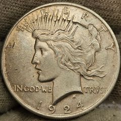 USA United States Silver 1924 Peace Dollar
