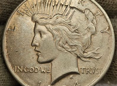 USA United States Silver 1924 Peace Dollar