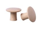 Set of 2 Wooden knobs, 37mm