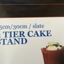 2 Tier Slate Cake Stand Image 2
