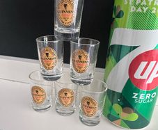 6 new Guinness shot/mini glasses