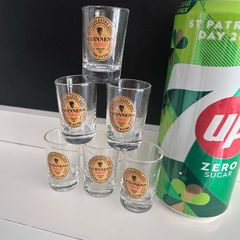 6 new Guinness shot/mini glasses