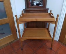 Two Tier Oak Trolly