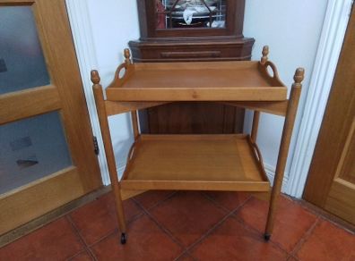 Two Tier Oak Trolly