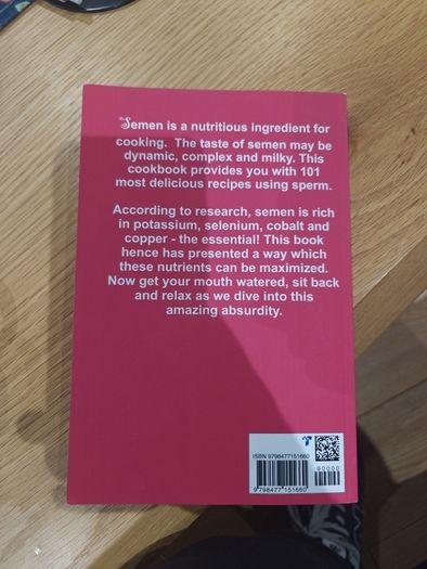 Cooking with Semen, 101 quick recipes (novelty notebook)