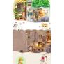 Wooden Dollhouse Kit 3D Build with LED Lights Image 5