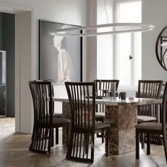 Rectangular Dining Table & 4 Chairs | Cream & Brown