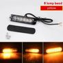 4pcs 12/24v  truck LED lights, 6SMD grille light strips, car lights, trailer lights, amber Image 7