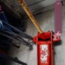 Red hydraulic trolley jack Image 2