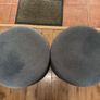 Grey pouffe Image 2
